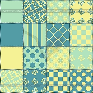 Patchwork background  - color vector clipart