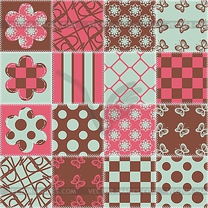Patchwork background - vector clipart