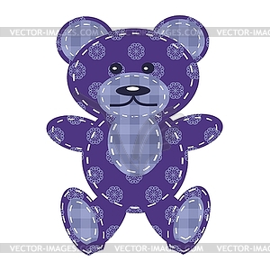 Nice teddy bear scrapbook - vector clipart