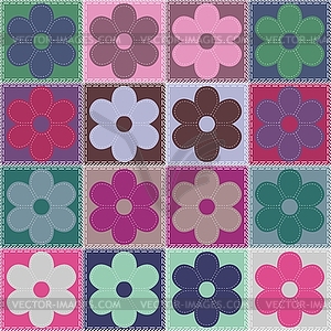 Patchwork background - vector image