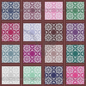 Patchwork background - vector clipart