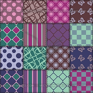 Patchwork background - vector clip art