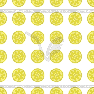 Seamless background with lemons - vector clipart