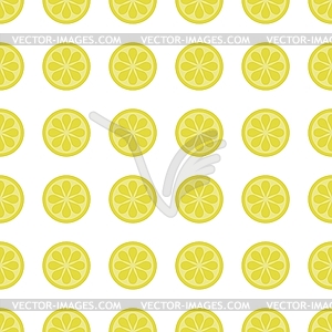 Seamless background with lemons - vector clipart