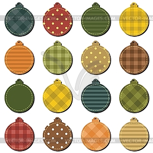 Christmass decor balls - royalty-free vector image