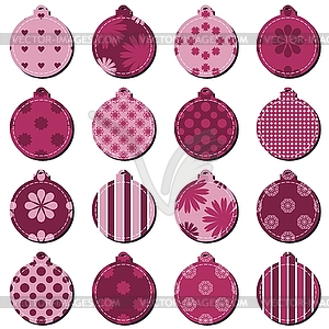 Christmass decor balls - vector clipart