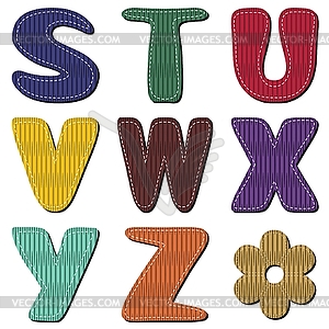 Scrapbook alphabet  - vector image