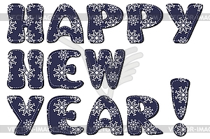 Happy new year congratulation - vector image