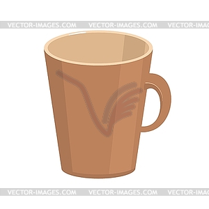 Empty cup o cup on white background - vector clip art