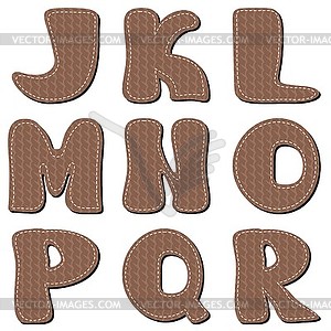 Scrapbook alphabet - vector clipart