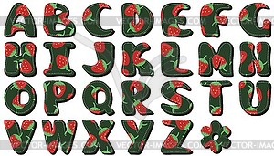 Scrapbook alphabet on white - vector clipart