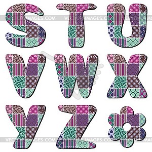 Scrapbook alphabet - royalty-free vector image