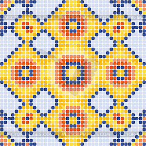 Pattern yellow squares - vector clip art