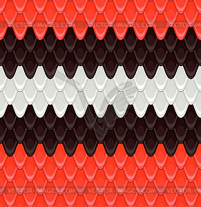 Pattern scales scarlet kingsnake - vector clipart