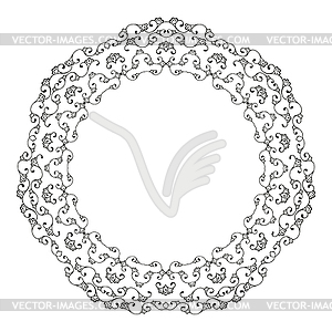 Round lace - vector clipart