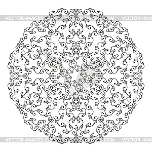 Round lace - vector clip art