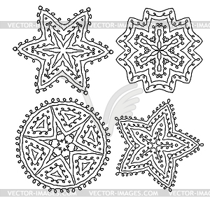Round lace - royalty-free vector clipart