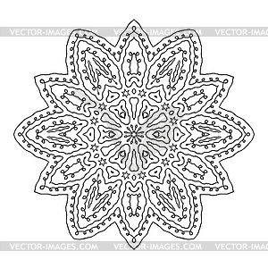 Round lace - vector image