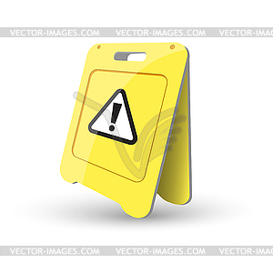 Caution sign Showing Warning - vector image