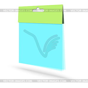 Blank plastic packaging - vector clipart