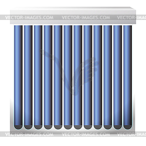 Solar heater - vector clip art