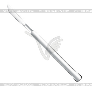 Photo-real abdominal scalpel - vector clipart