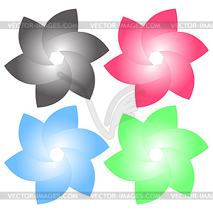 Abstract aperture petalled for your design - vector clip art