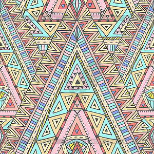 Seamless pattern with geometric elements - vector clip art