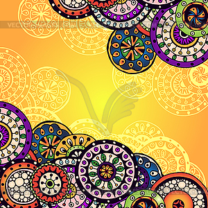 Abstract floral decorative background - vector image