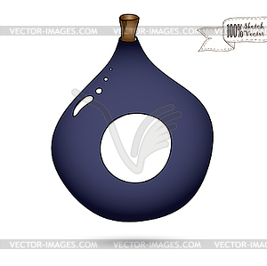 Sketch of Wine Bottle - vector image