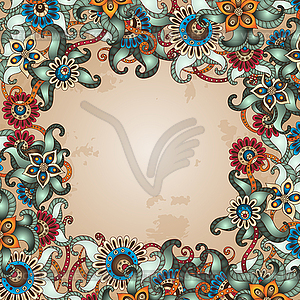 Abstract floral decorative background - vector image