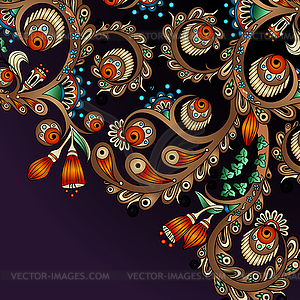 Abstract floral decorative background - vector clipart