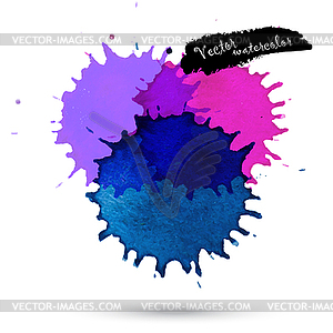 Watercolor abstract design - vector clipart