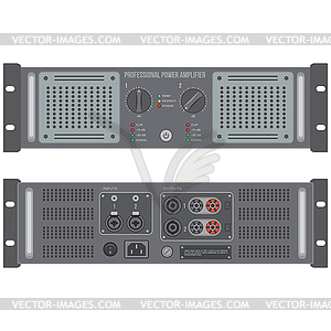 Speaker amplifier device - stock vector clipart