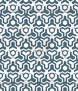 Abstract geometric monochrome seamless pattern - vector image