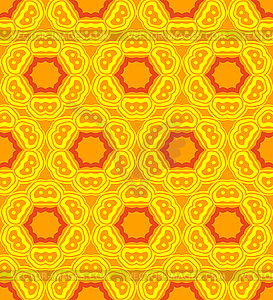 Psychedelic abstract colorful yellow orange seamles - vector clipart