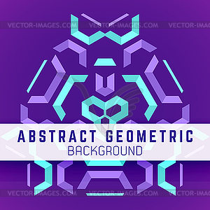 Violet purple blue abstract geometric background - color vector clipart