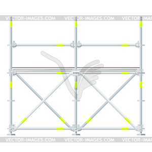 Colored flat style scaffolding - vector image