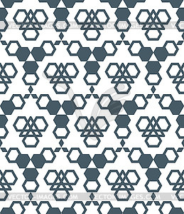 Dark monochrome color abstract geometric seamless - vector clipart