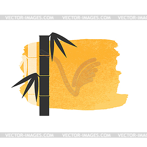 Bamboo stems background - vector image