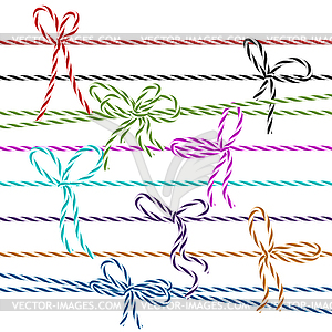 Twine bows - vector clip art