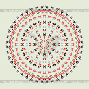 Round ornament pattern - vector clip art