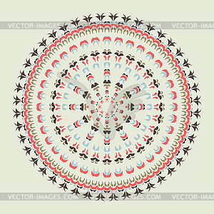 Round ornament pattern - vector clip art