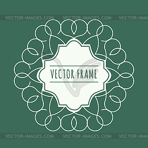 Abstract ornamental round frames - vector image