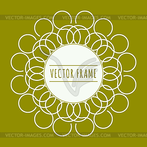 Abstract ornamental round frames - vector clipart