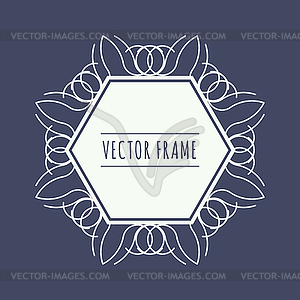 Abstract ornamental round frames - vector clip art