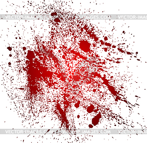 Брызги крови - стоковое векторное изображение