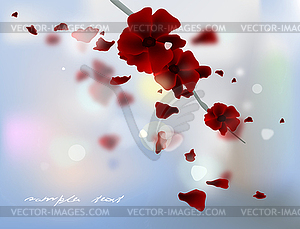 Red rose - vector image