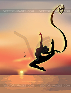Gymnast - vector image