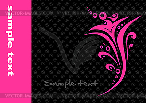 Pink flower - vector clip art